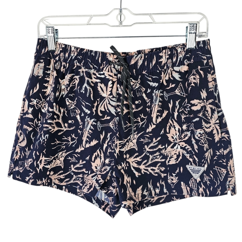 Columbia PFG Womenn's Rugged Water Printed Hiking Shorts NWT Small - Picture 2 of 9